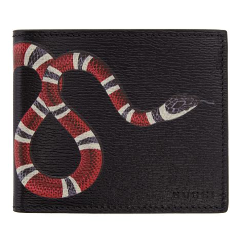 black leather snake wallet gucci|gucci wallet snake cheap.